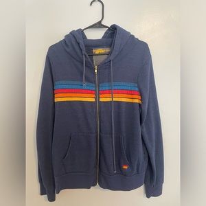 Striped aviator nation jacket